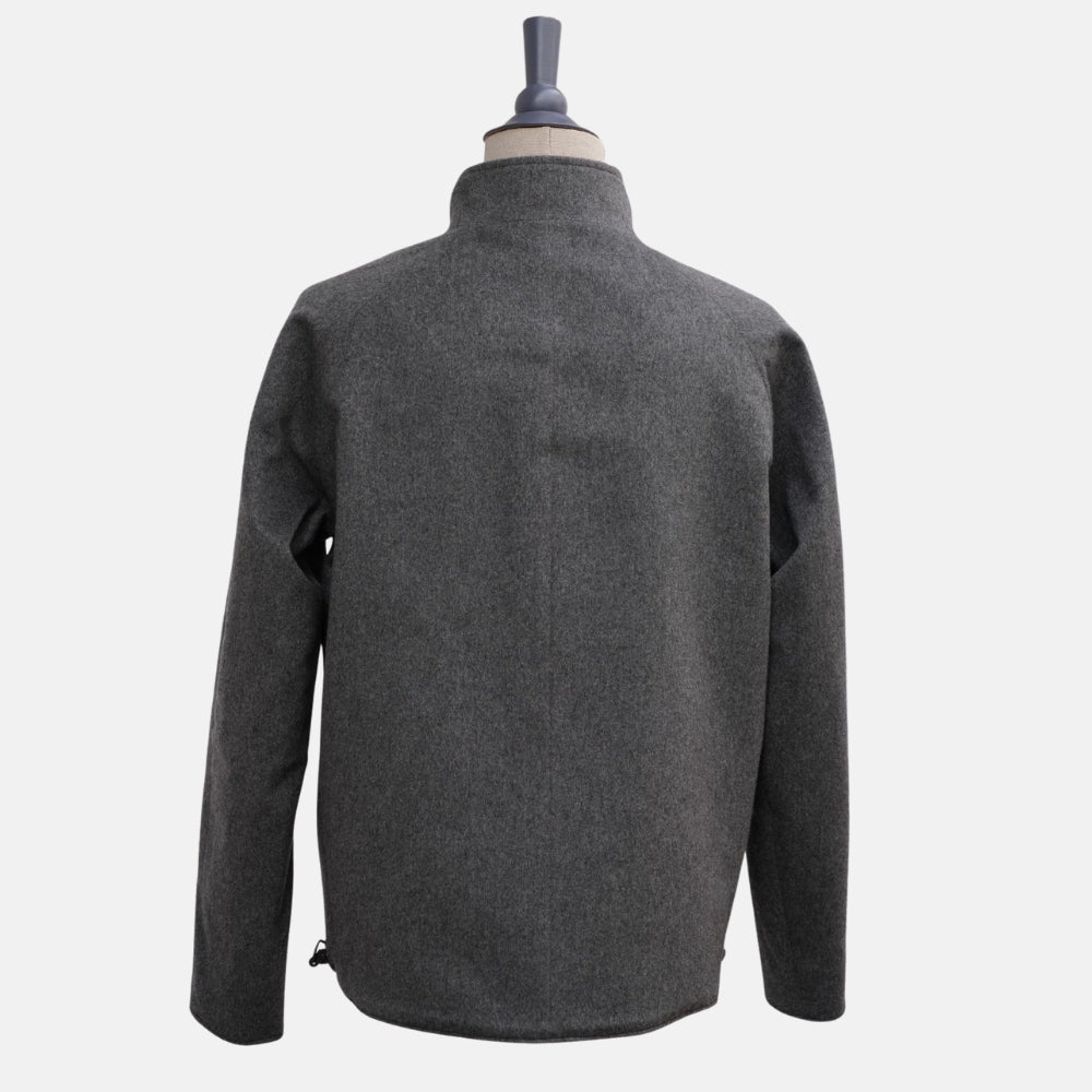 Grey Reversible Jacket made of Cashmere/Silk (L)