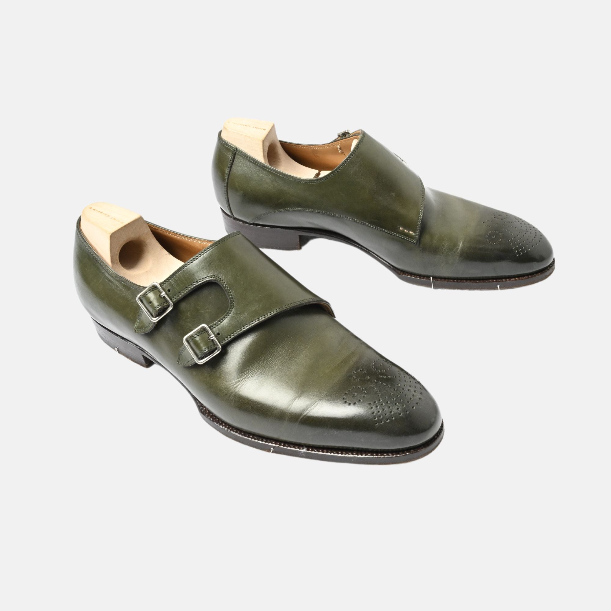 Olive Double Monk Shoes (EU 42.5)