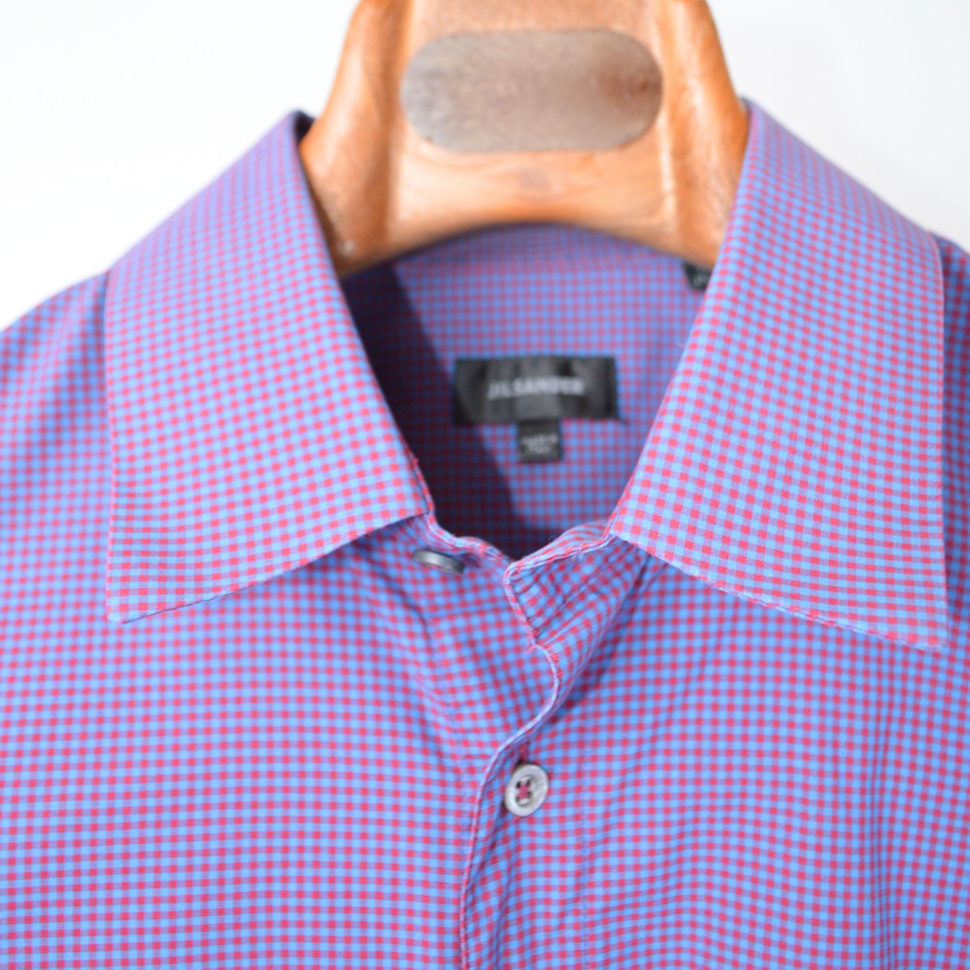 Blue/Red Checked Cotton Shirt (S)