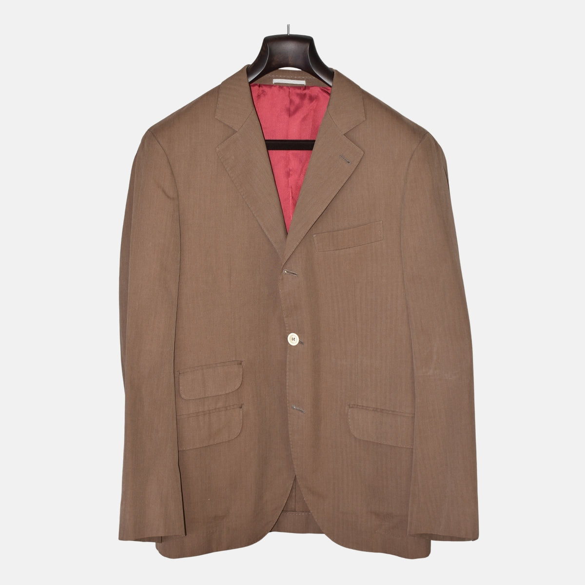 Brown Cotton Blazer