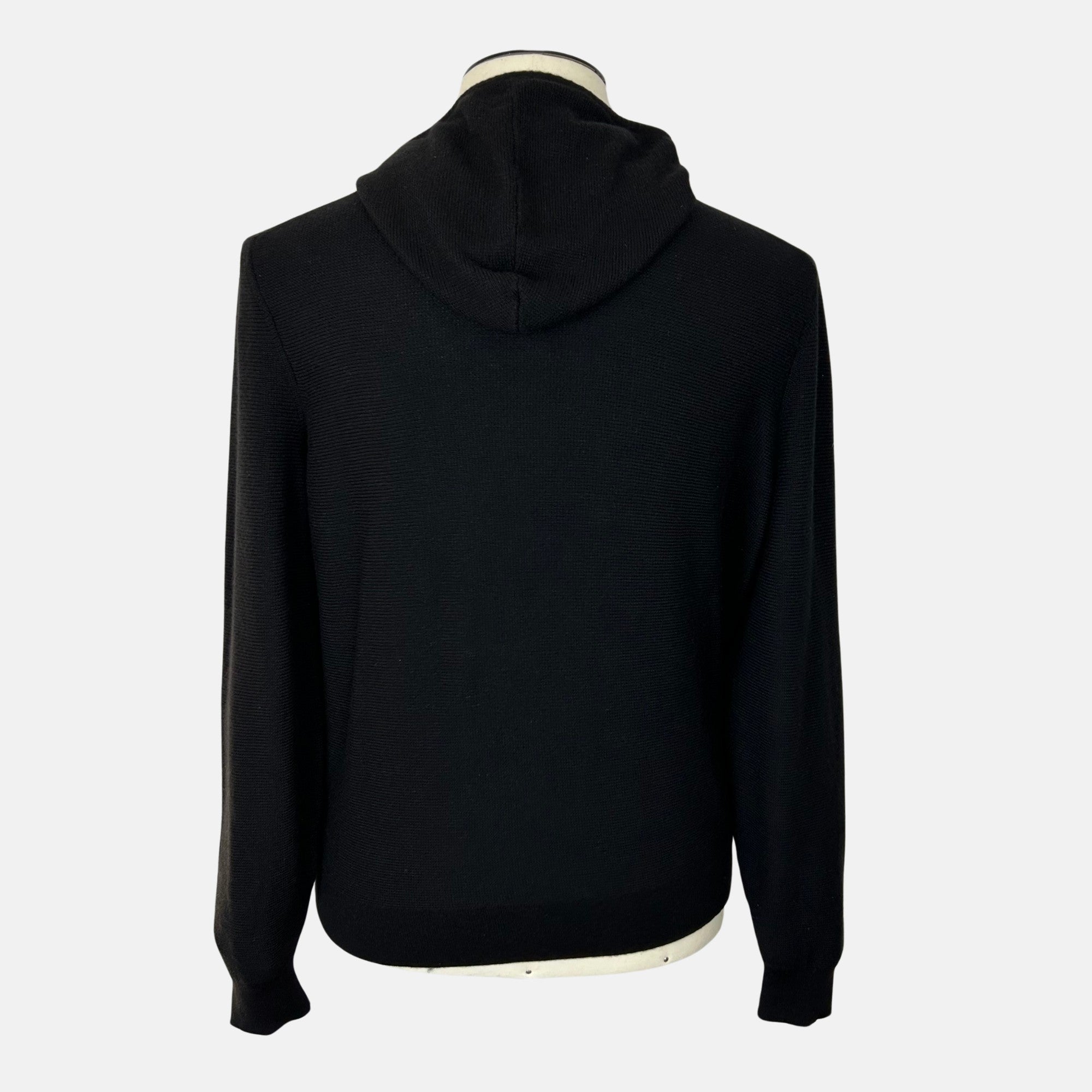 Black Cashmere Hoodie (L)