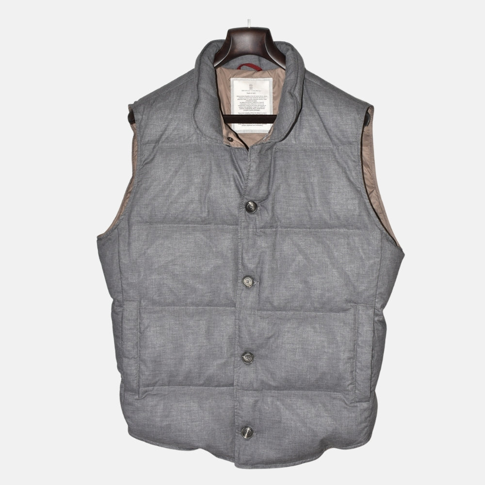 Grey Down Vest (M)