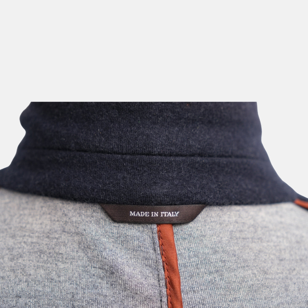 Navy Blue Sweater Cashmere Blazer (EU 48)
