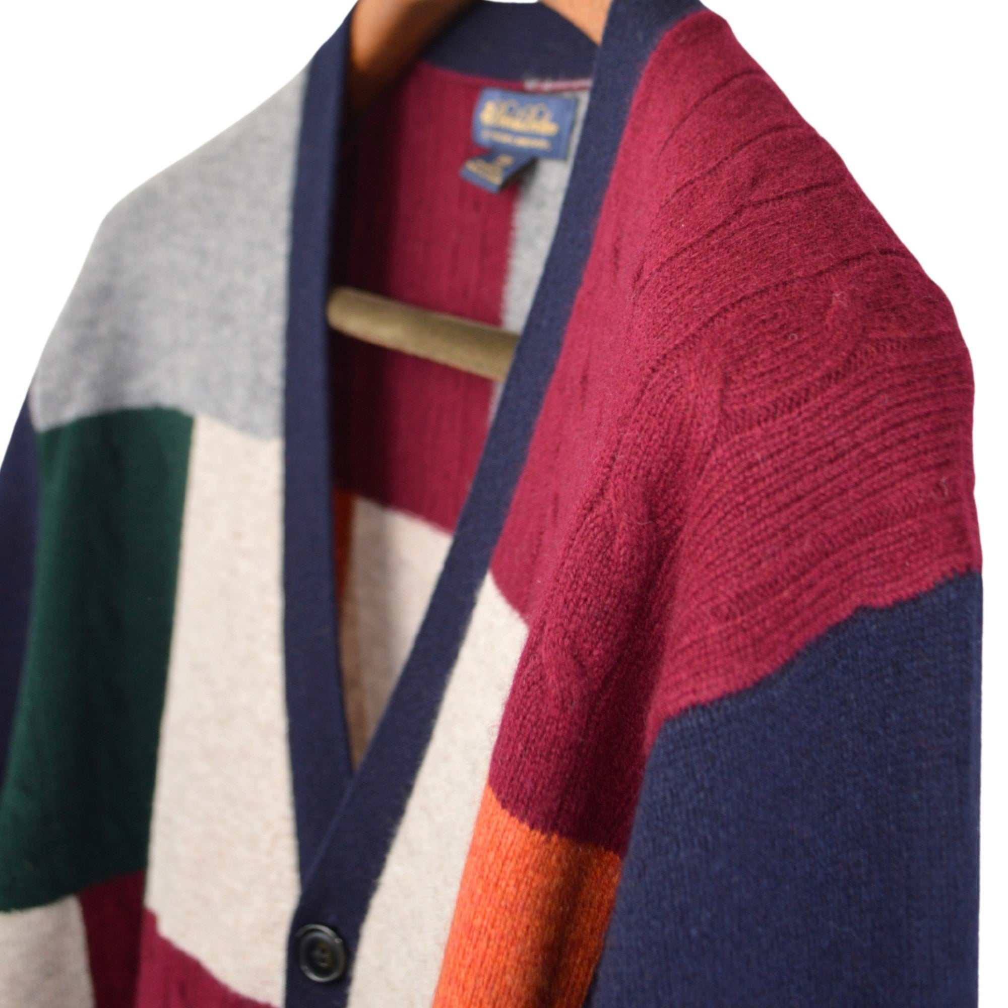 Multicolored Cardigan made of Lambswool (XXL)