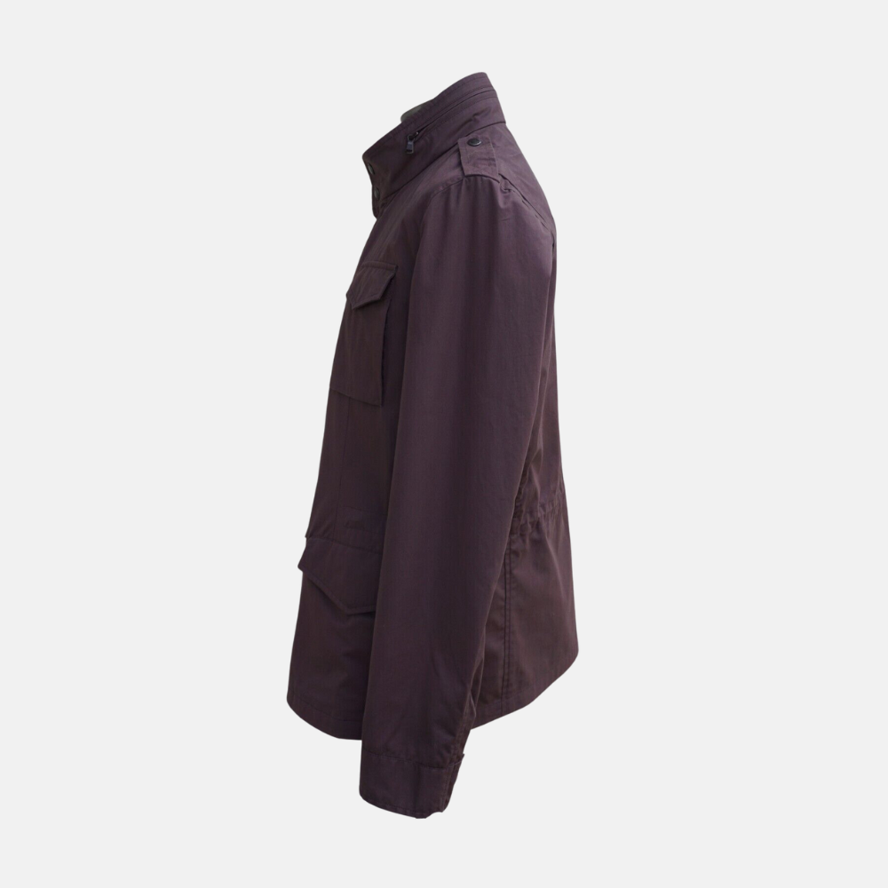 Purple Field Jacket made of Cotton