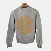 Grey Sweater made of Cotton/Wool/ Polyamide (L)