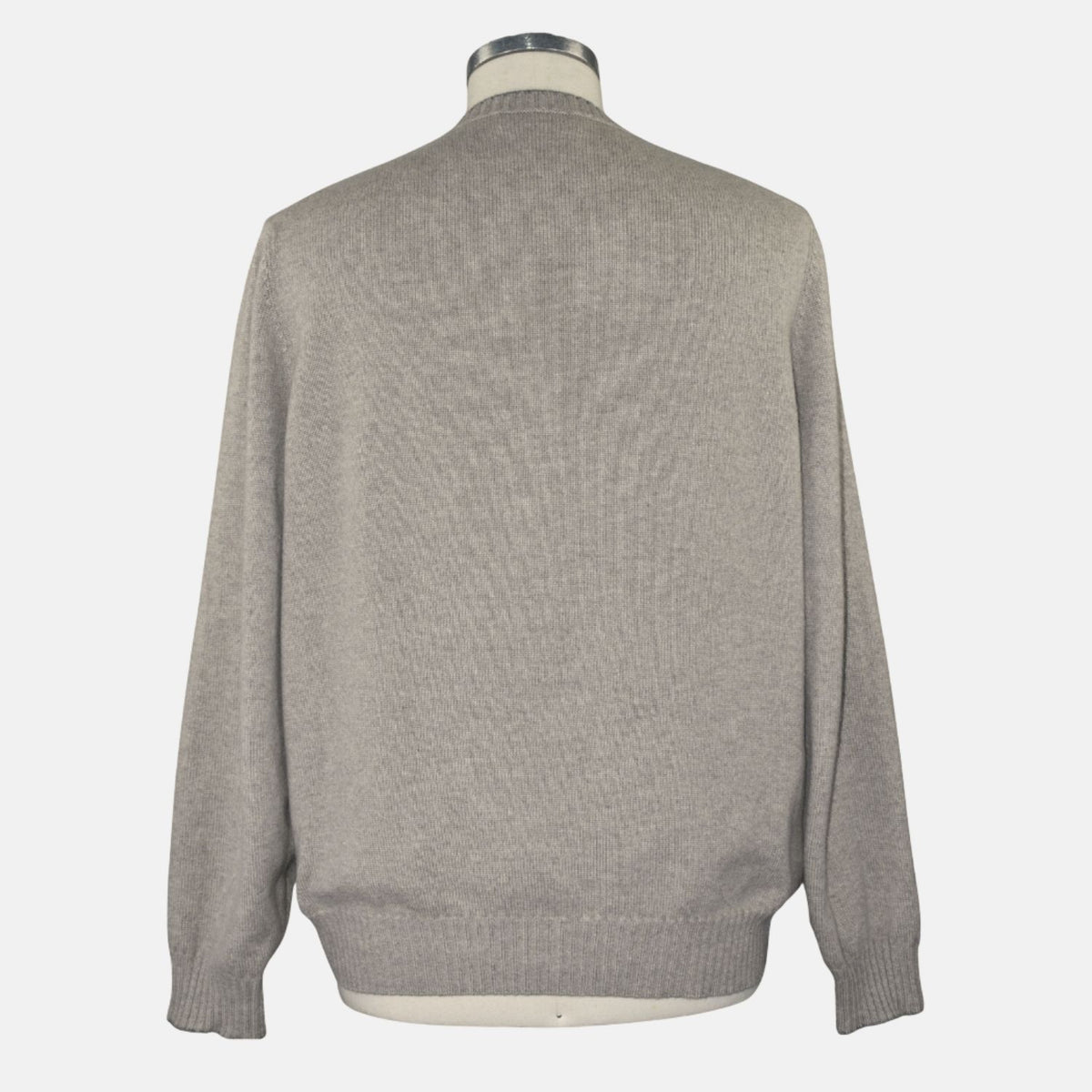 Beige V Neck Sweater Cashmere