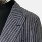 Blue/white striped Suit made of Linen