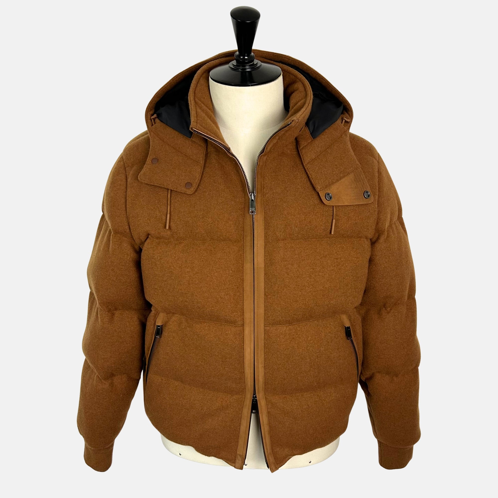 Dark Foliage Down Bomber Jacket made of Cashmere (EU 50, EU 52)