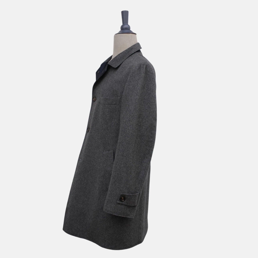 Grey/Navy Coat made of Cashmere (EU 50)