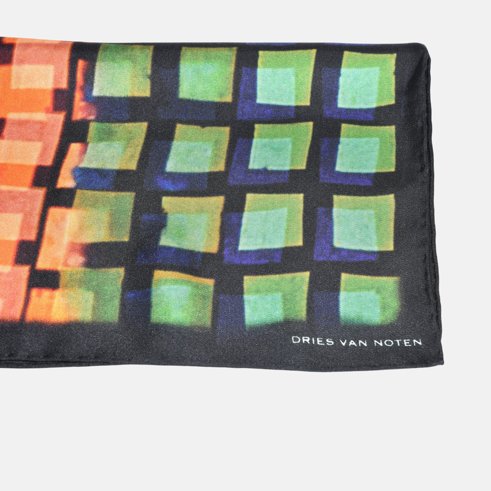Multicoloured Square Pocket made of Silk