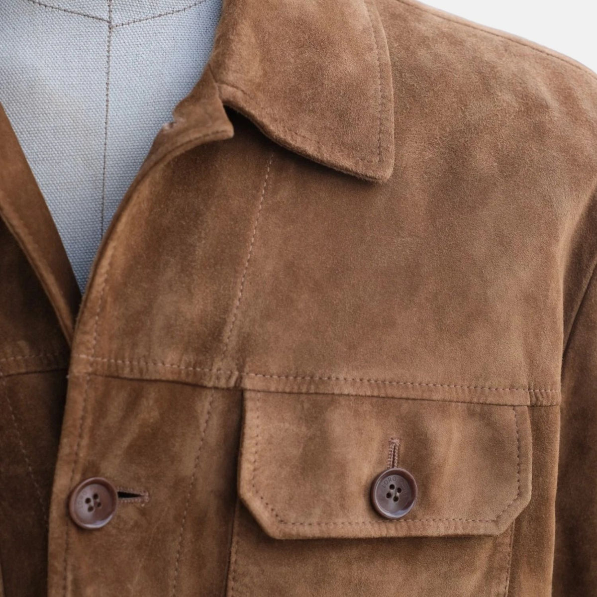 Loro Piana Brown Overshirt Jacket made of Suede (XXL) – pre-owned | Sanpetuna