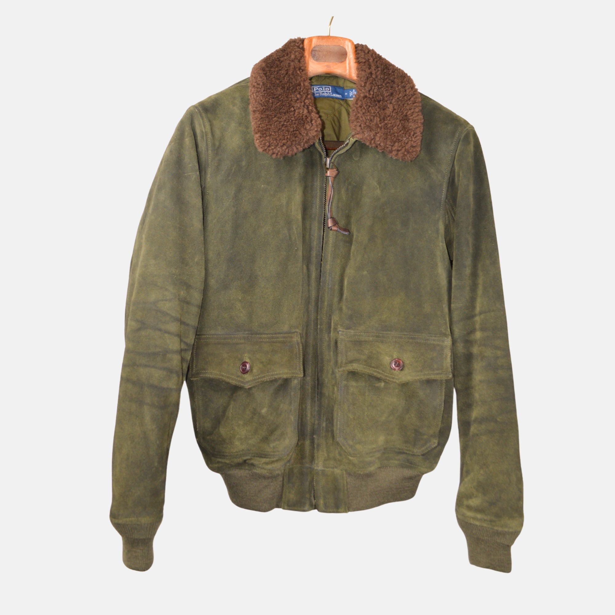 Green Jacket made of Cow Leather (M)