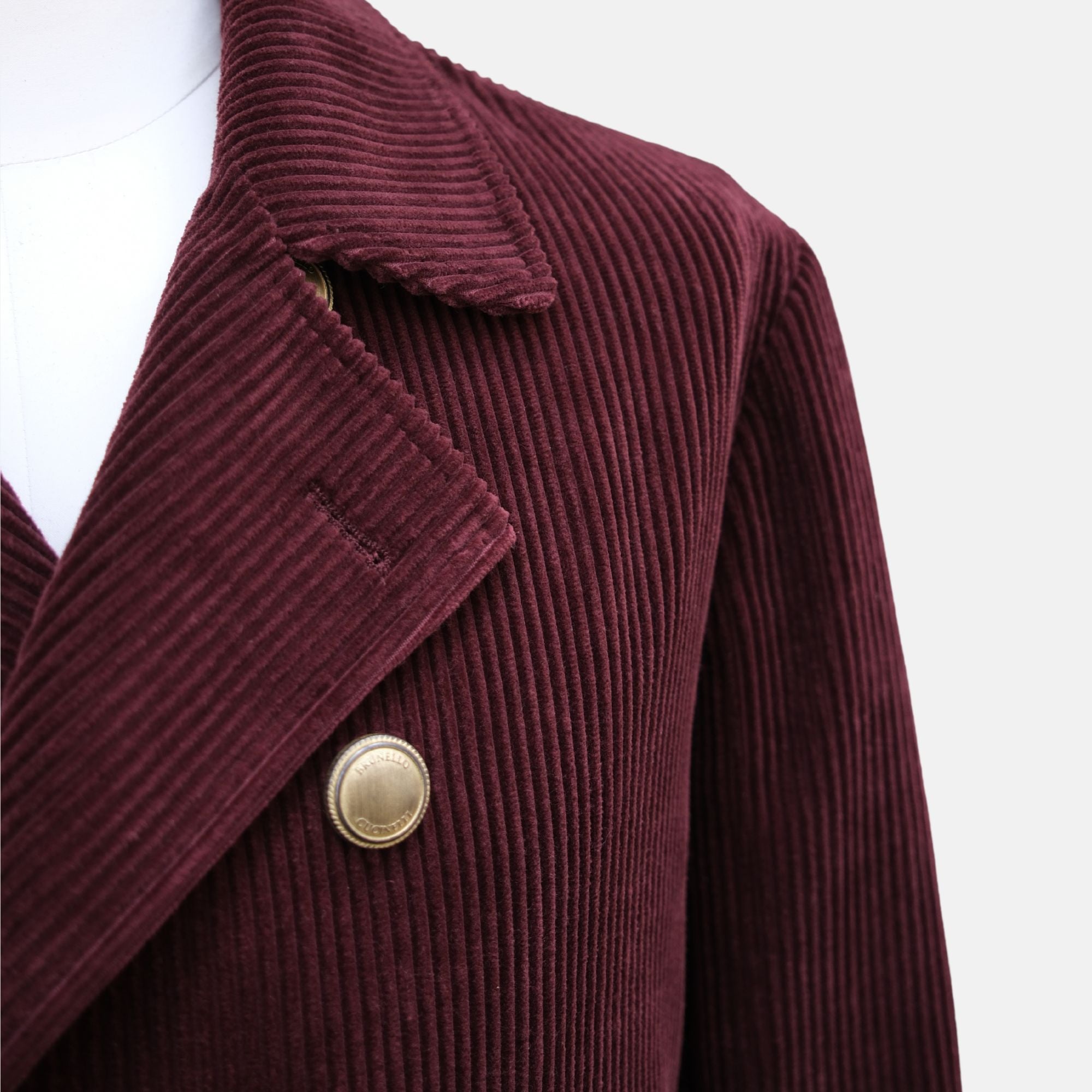 Bordeaux Pea Coat made of Cotton/Cashmere (50)