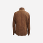 Brown Suede Jacket with Beaver Fur Inside