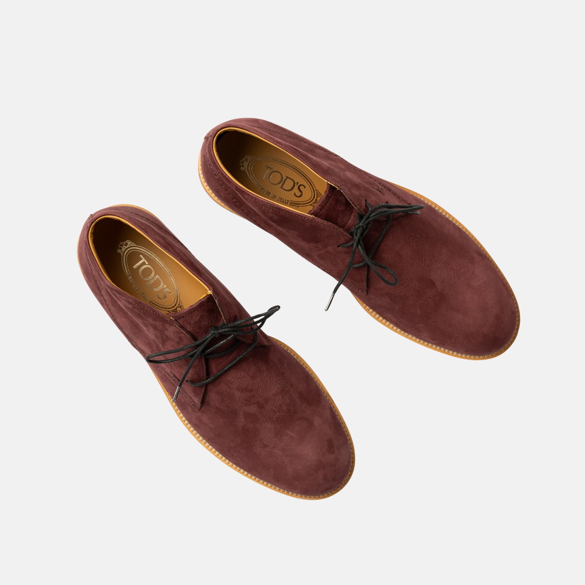 Red Desert Boots made of Suede