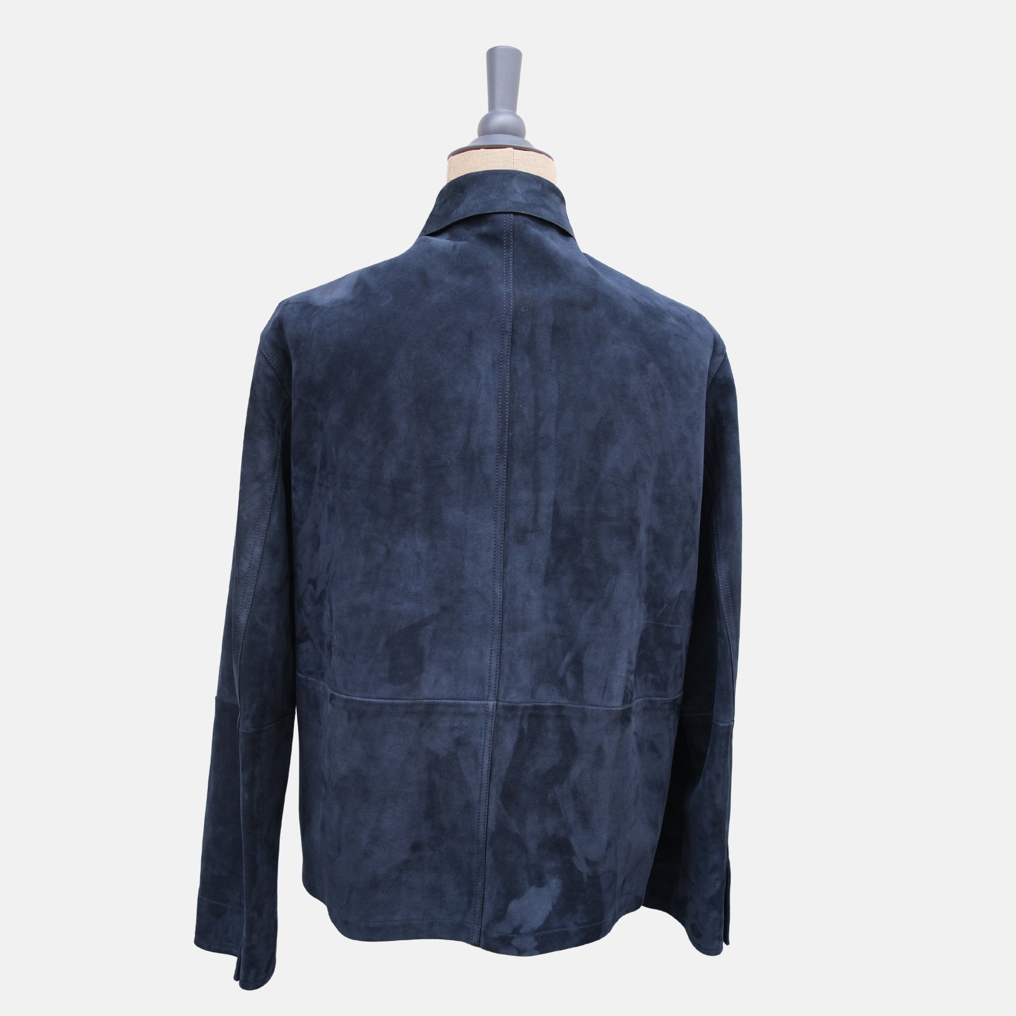 Navy Blue Suede Jacket (XXL)