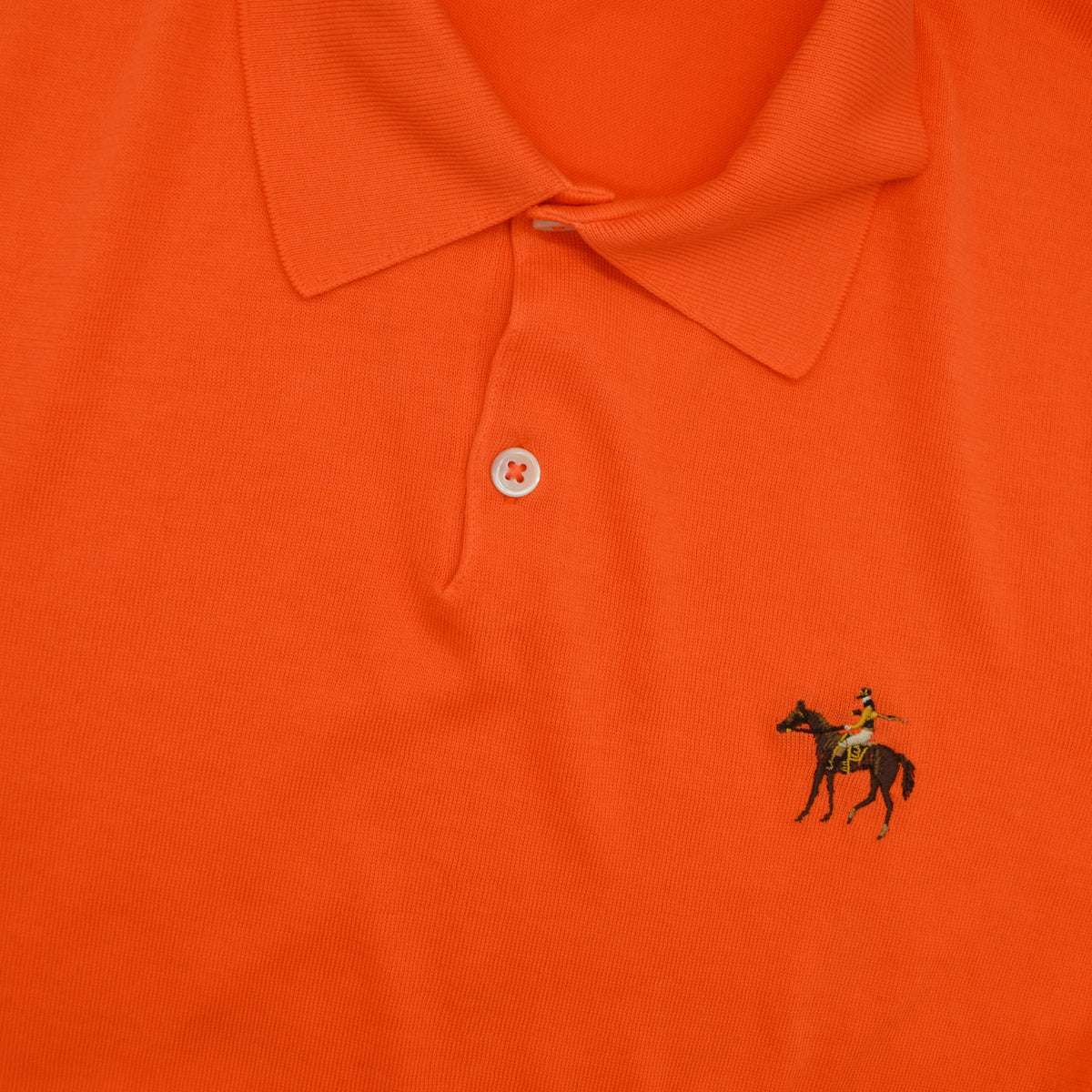 Orange Polo Shirt made of Cotton (S)