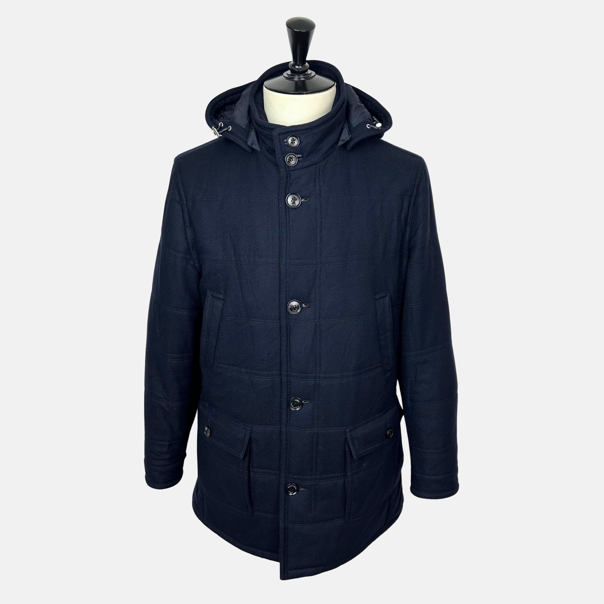 Navy  Parka made of Baby Cashmere (EU 50)