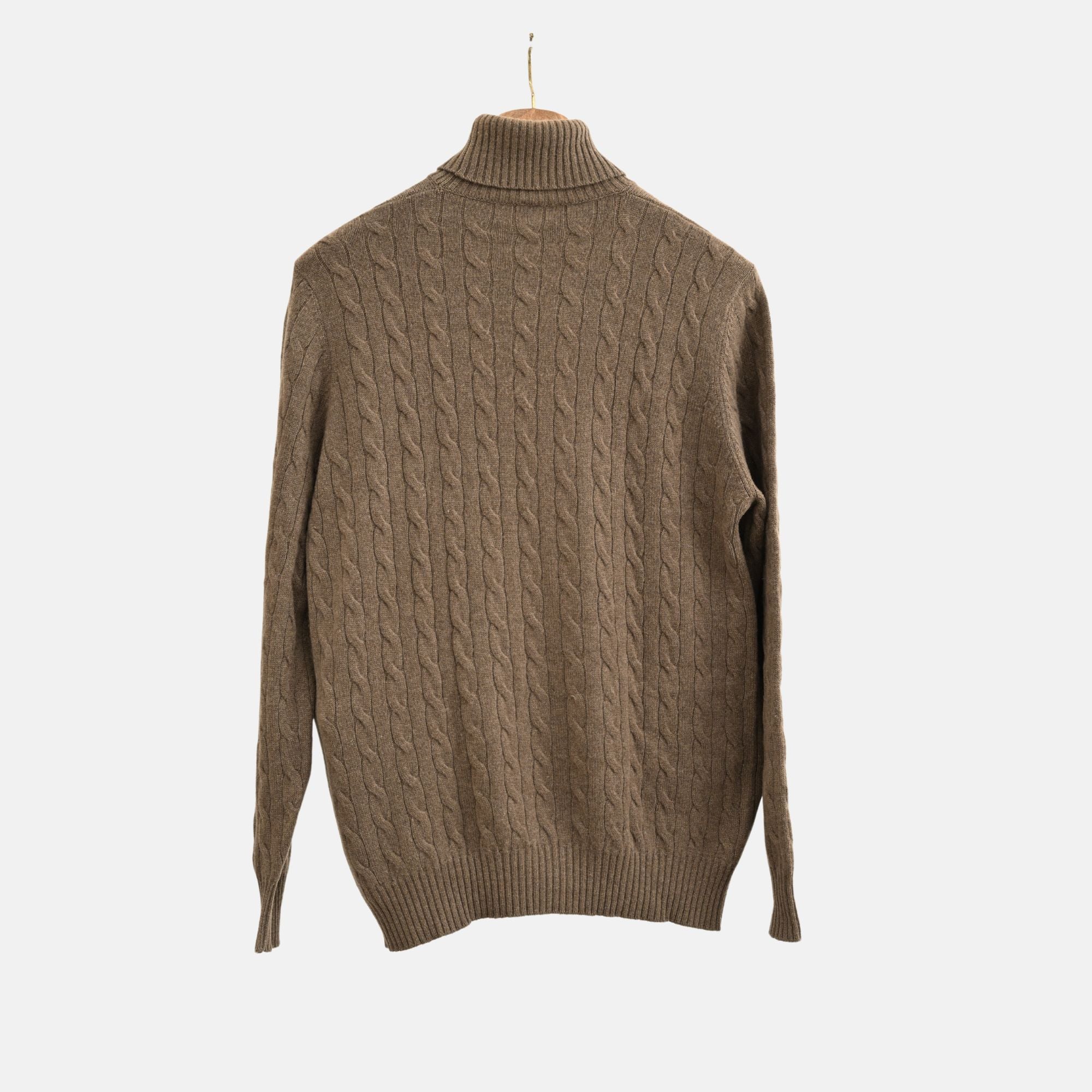 Brown Cashmere Turtleneck