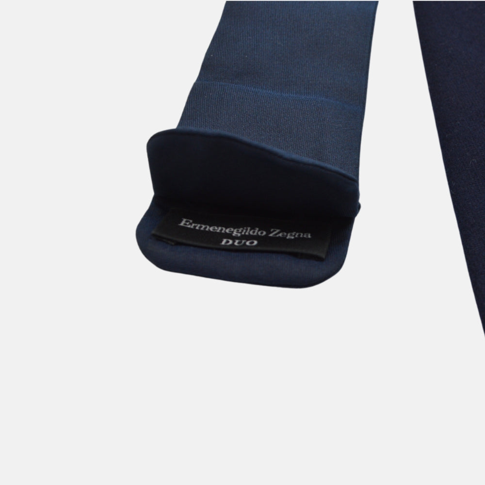 Dark Blue Tie made of Silk/Wool/Cashmere