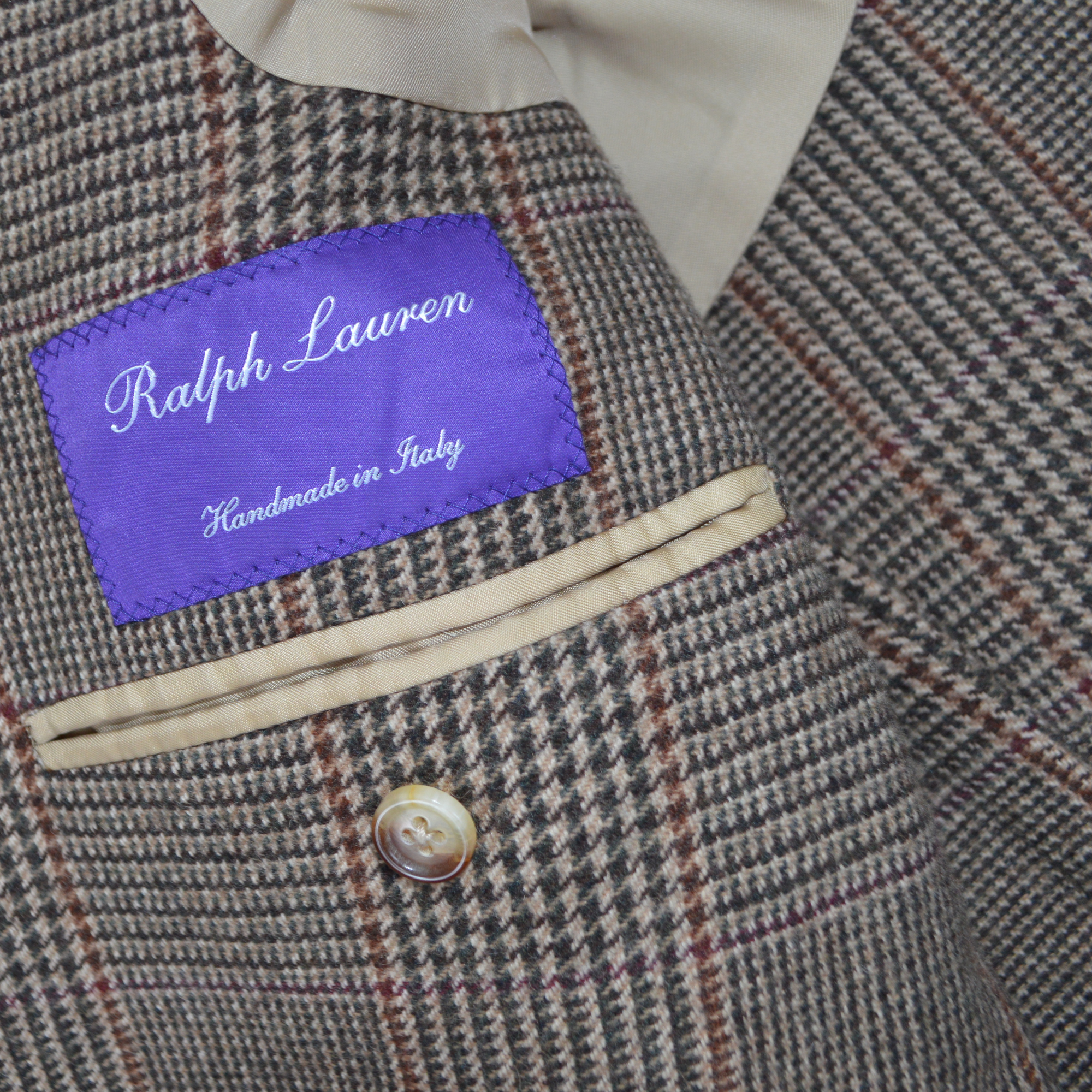 Checked Blazer made of Camel Hair