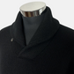 Black Shawl-Collar-Sweater made of Cashmere