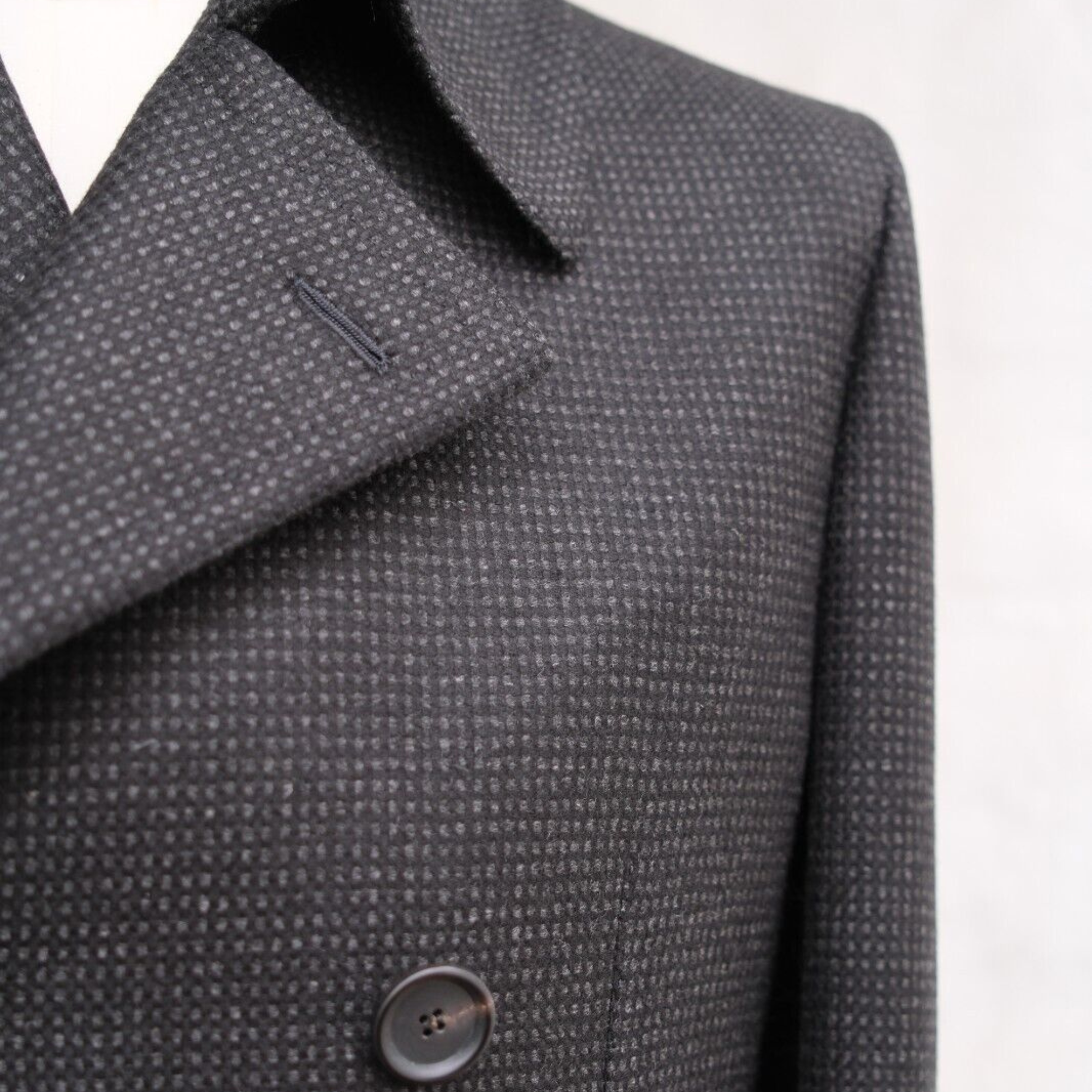 Charcoal Pea Coat made of Cashmere (EU 48)