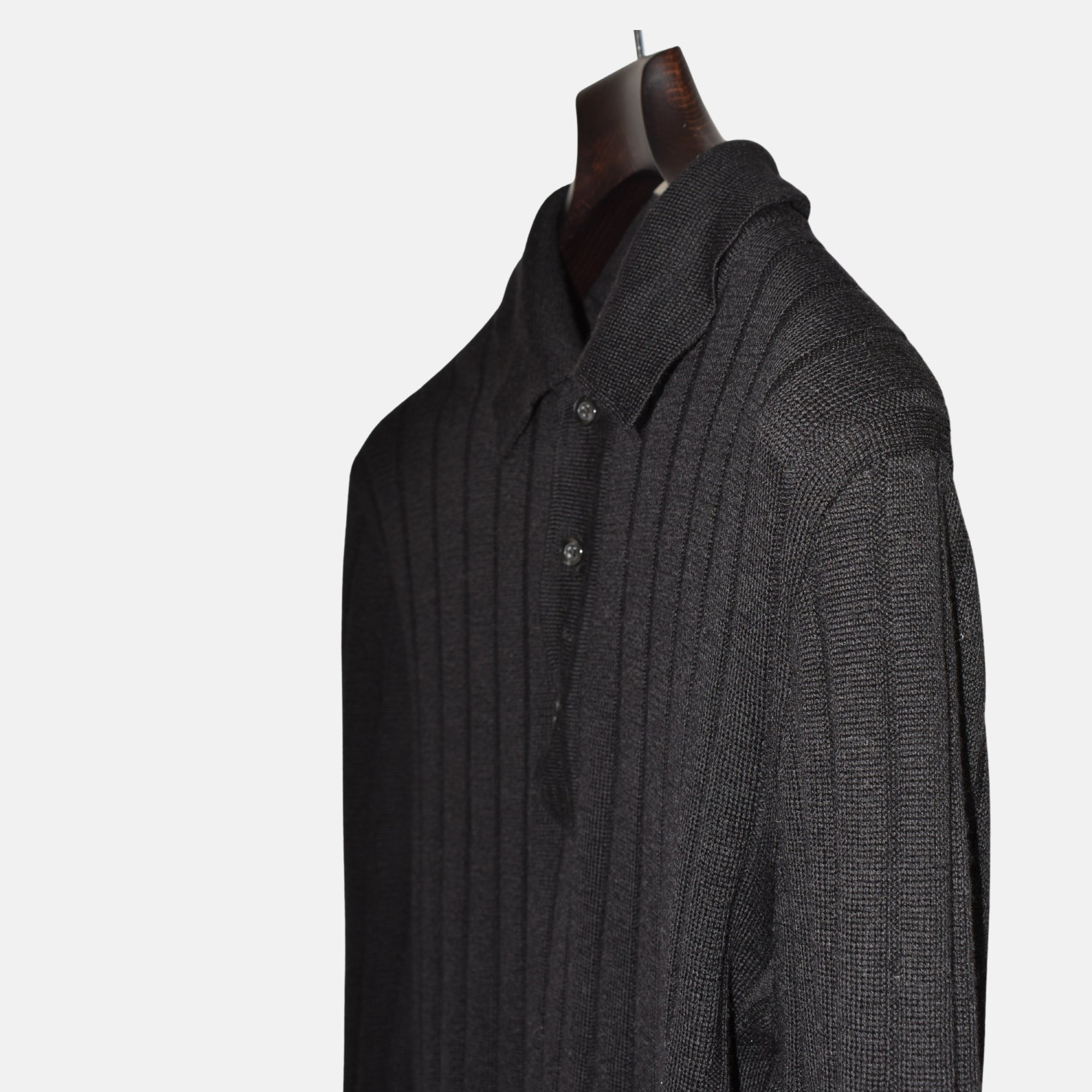 Black Sweater made of Merino Wool (XL)