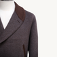 Brown Pea Coat made of Baby Cashmere