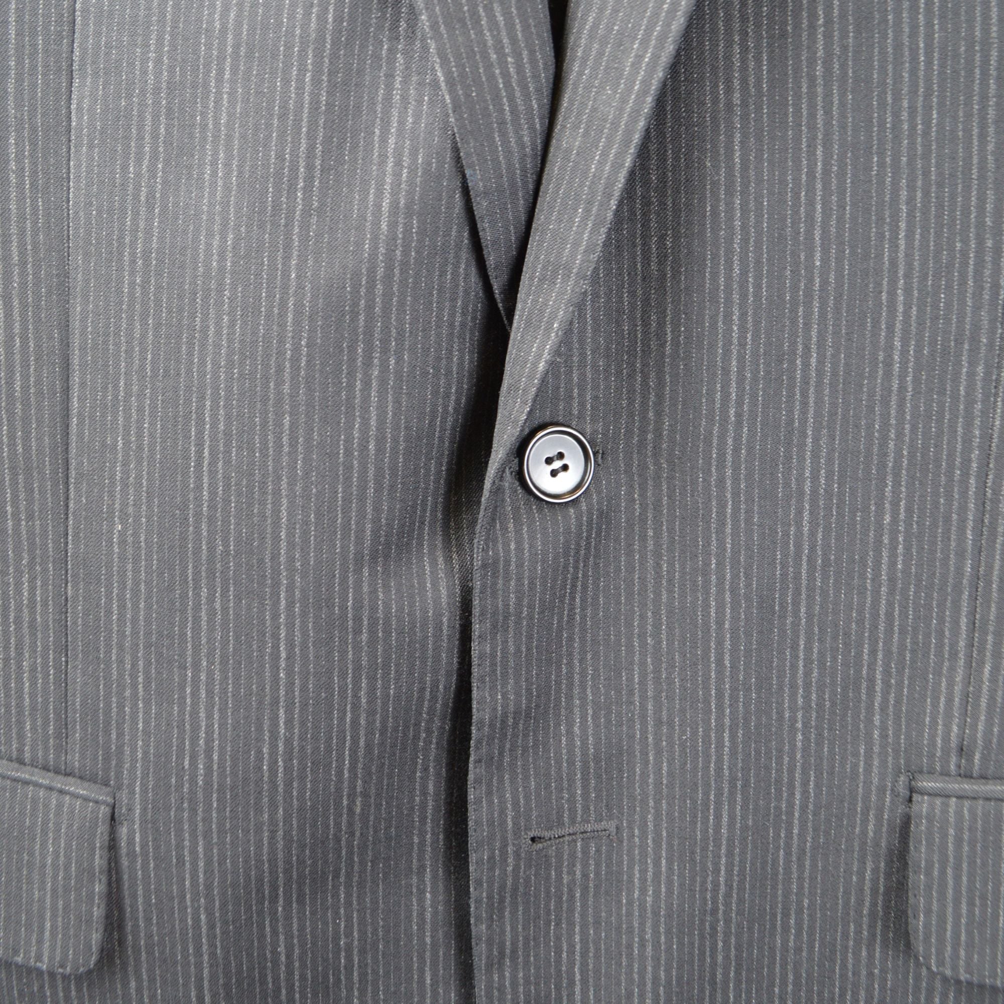 Charcoal Pinstripe Suit made of Wool (50)