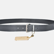 Black Belt made of Leather (105 cm)