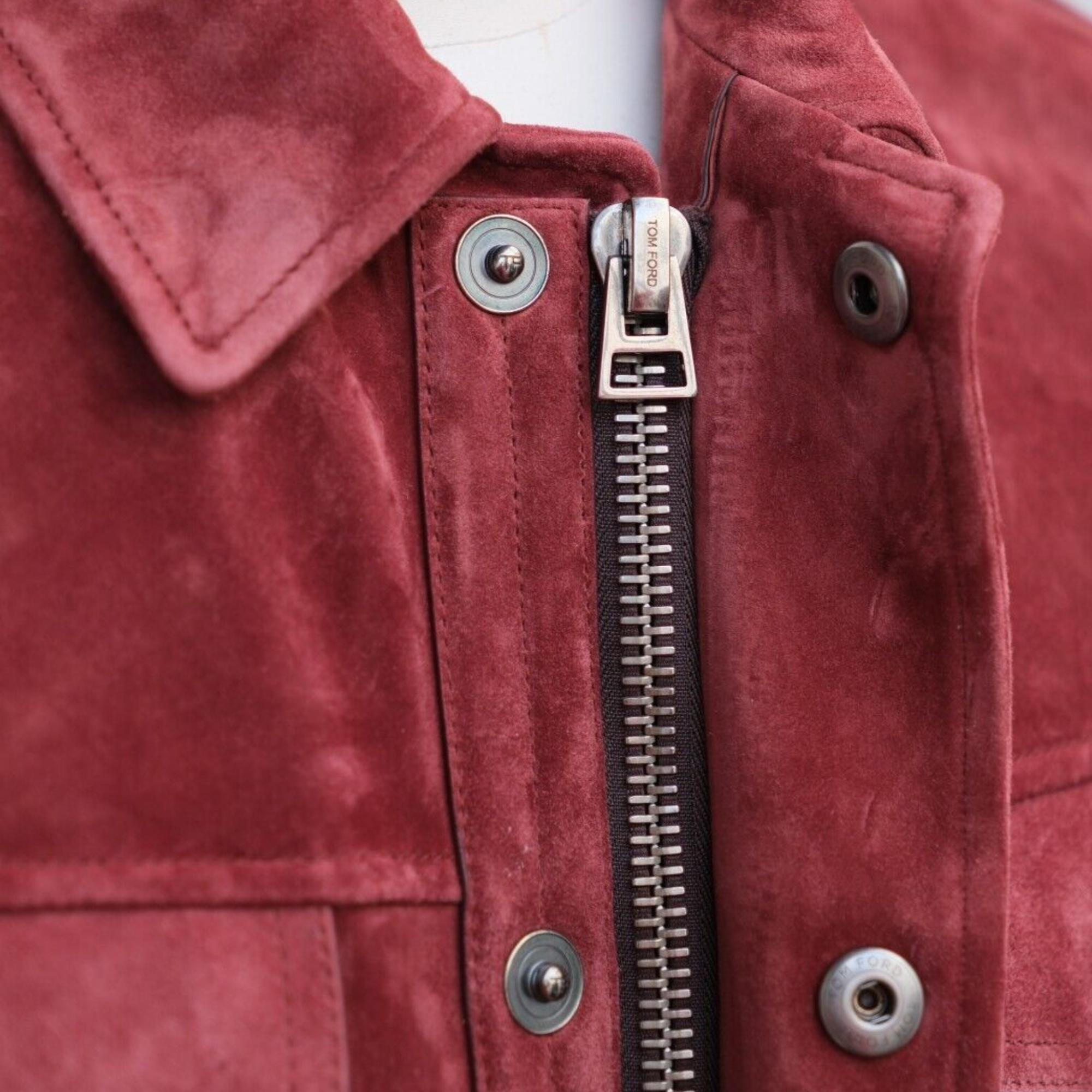 Red Jacket made of Suede