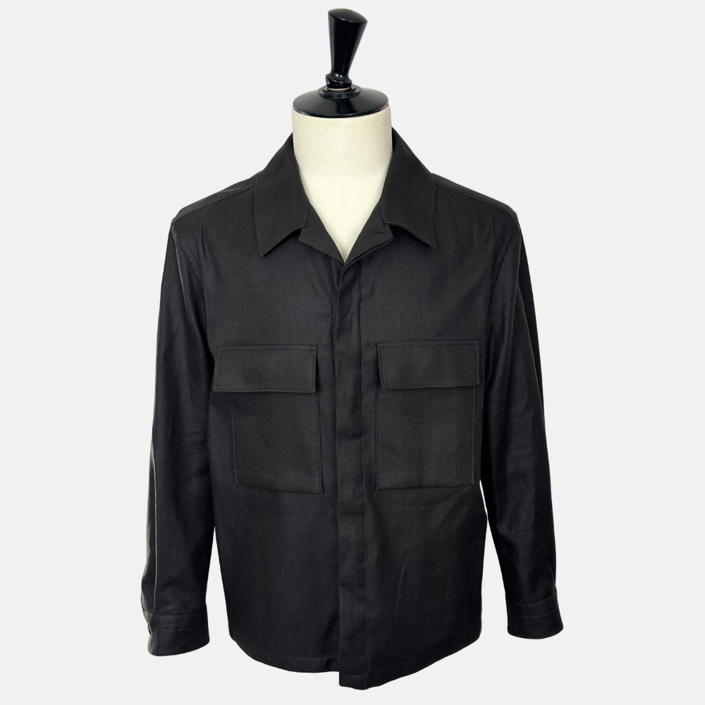 Brown Overshirt made of Linen (XL)