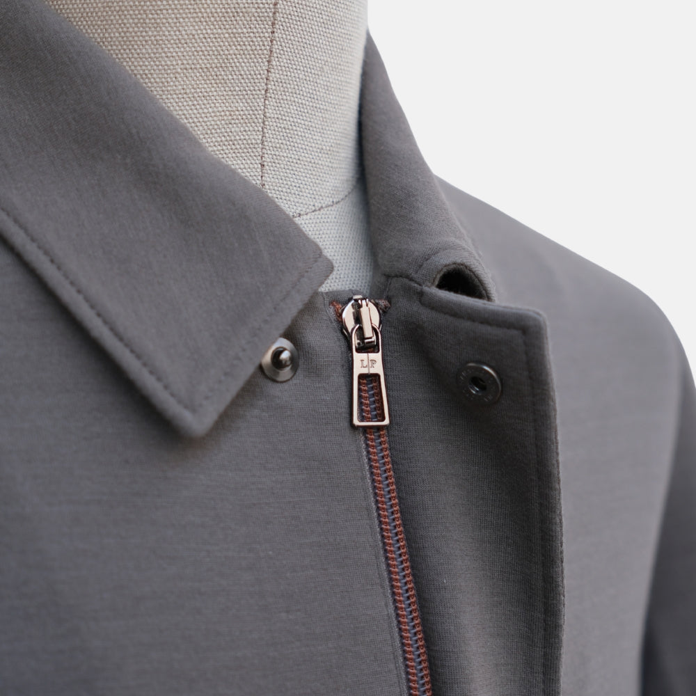 Gray Shirt Jacket made of Virgin Wool (M)