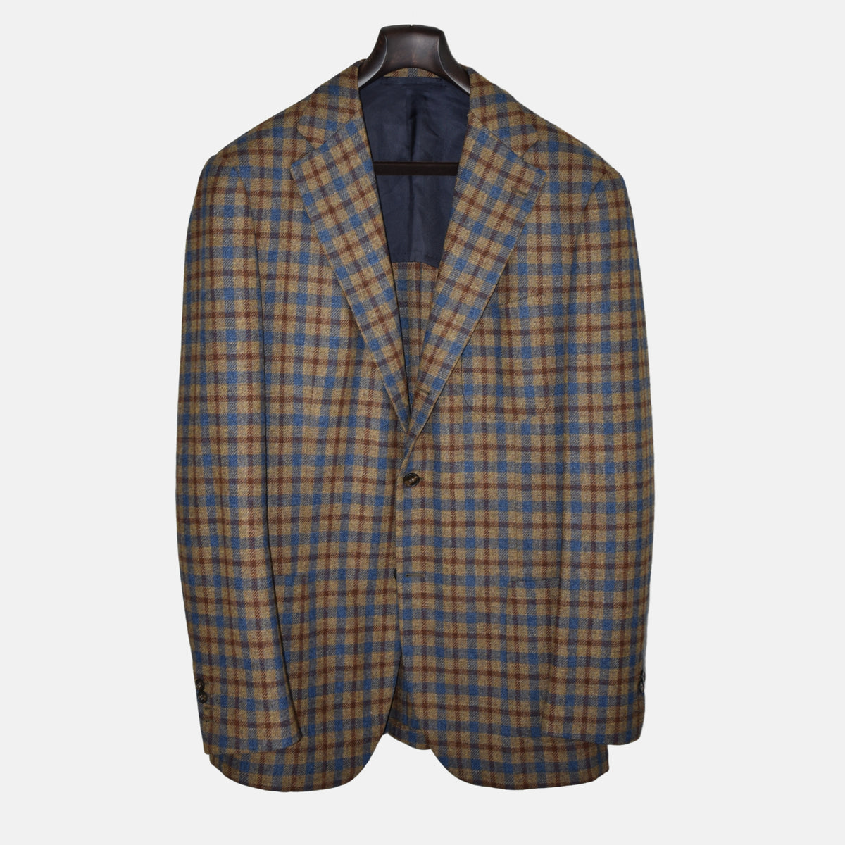 Multicoloured Checkered Blazer made of Wool (EU 52L)