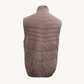 Brown Reversible Down Vest made of Suede