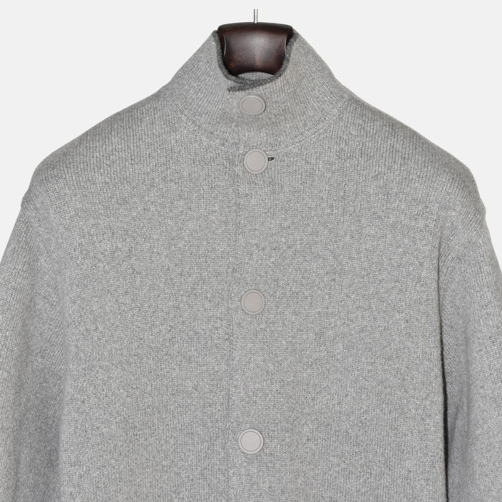 Gray Reversible Coat made of Baby Cahmere (M)