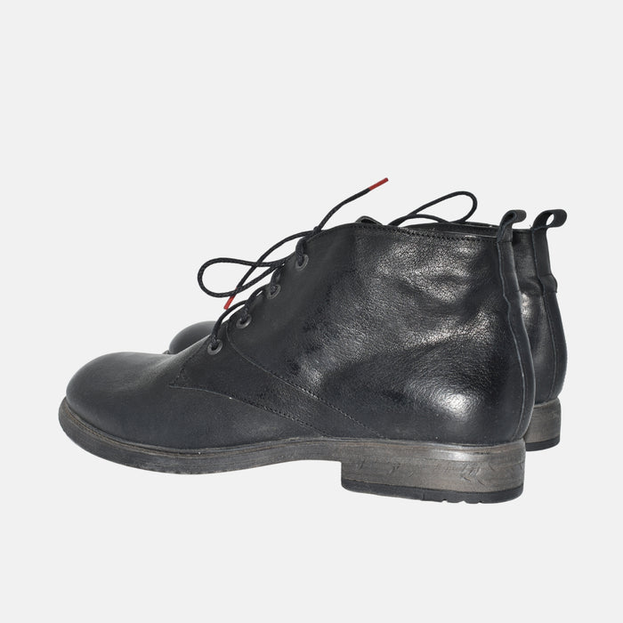 Halbstiefel aus Leder, Mitternachtsblau (EU 44)