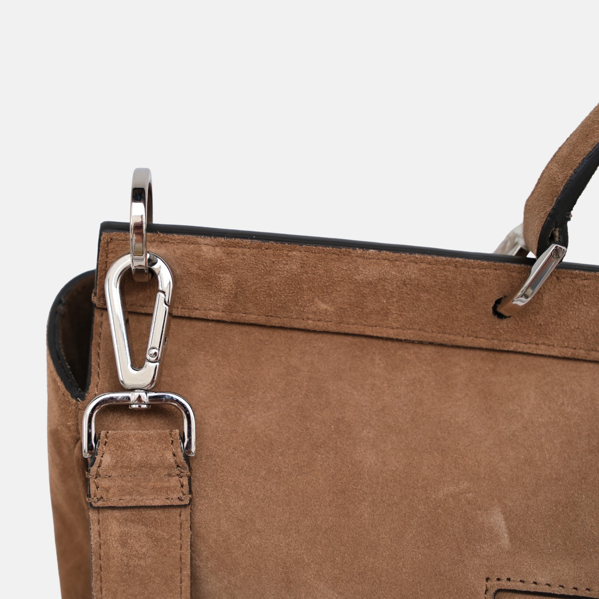 Brown Briefcase made of Leather (OS)