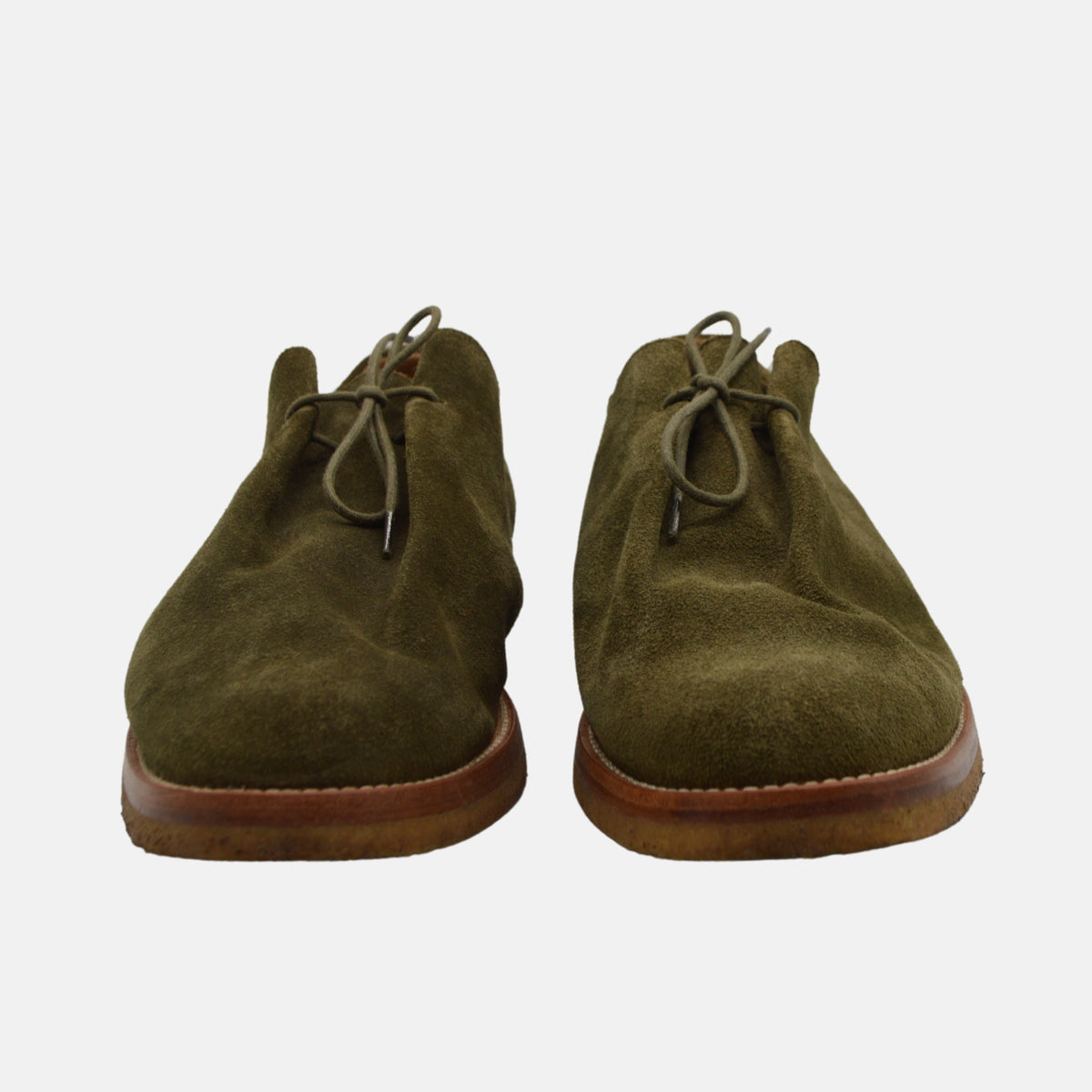 Grüne Schuhe aus Wildleder (EU 45)