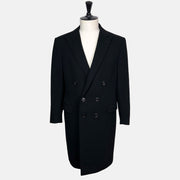 Black Double-Breasted Coat made of Wool/Cashmere (EU 54)