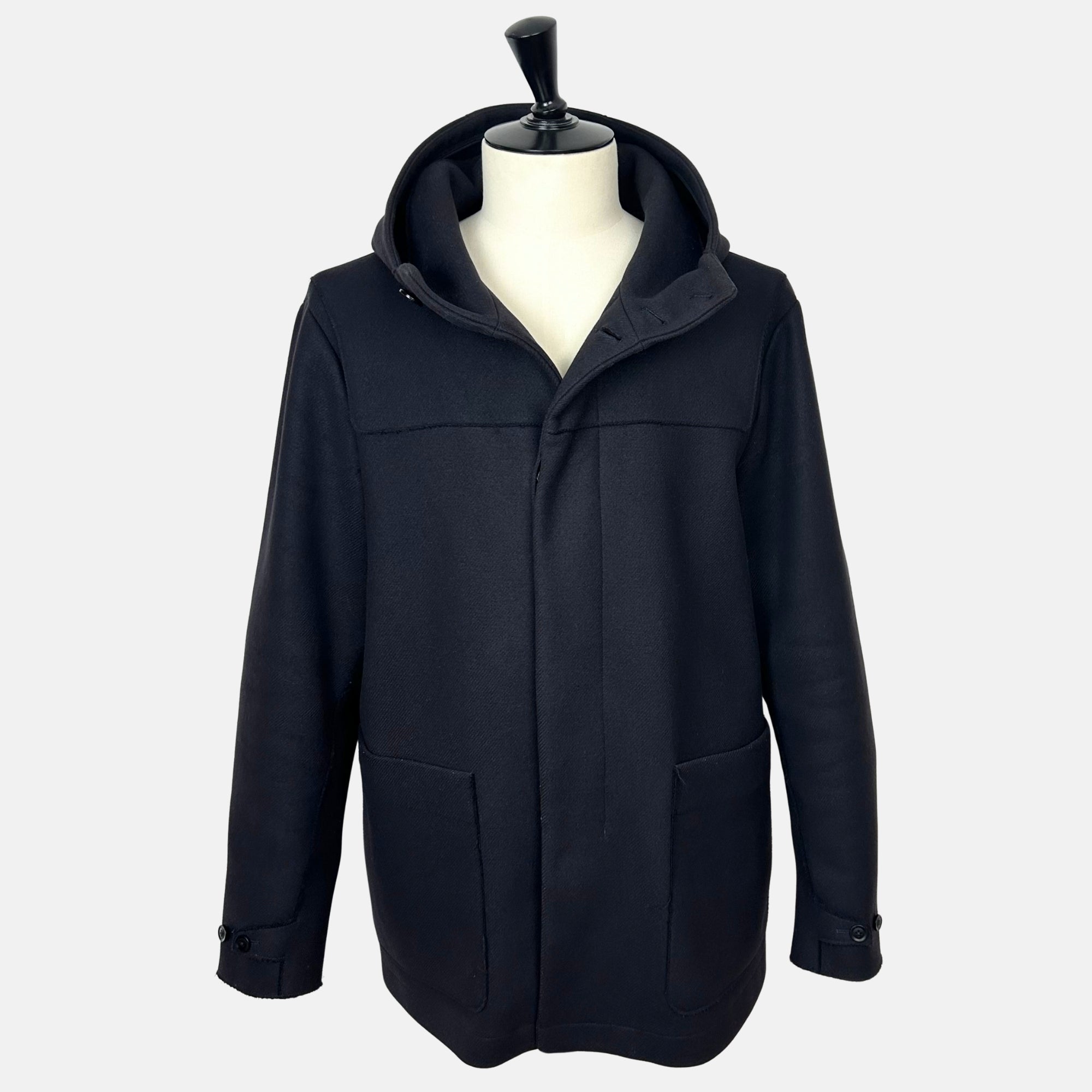 Navy Parka made of Wool/Nylon/Cashmere (XXL)
