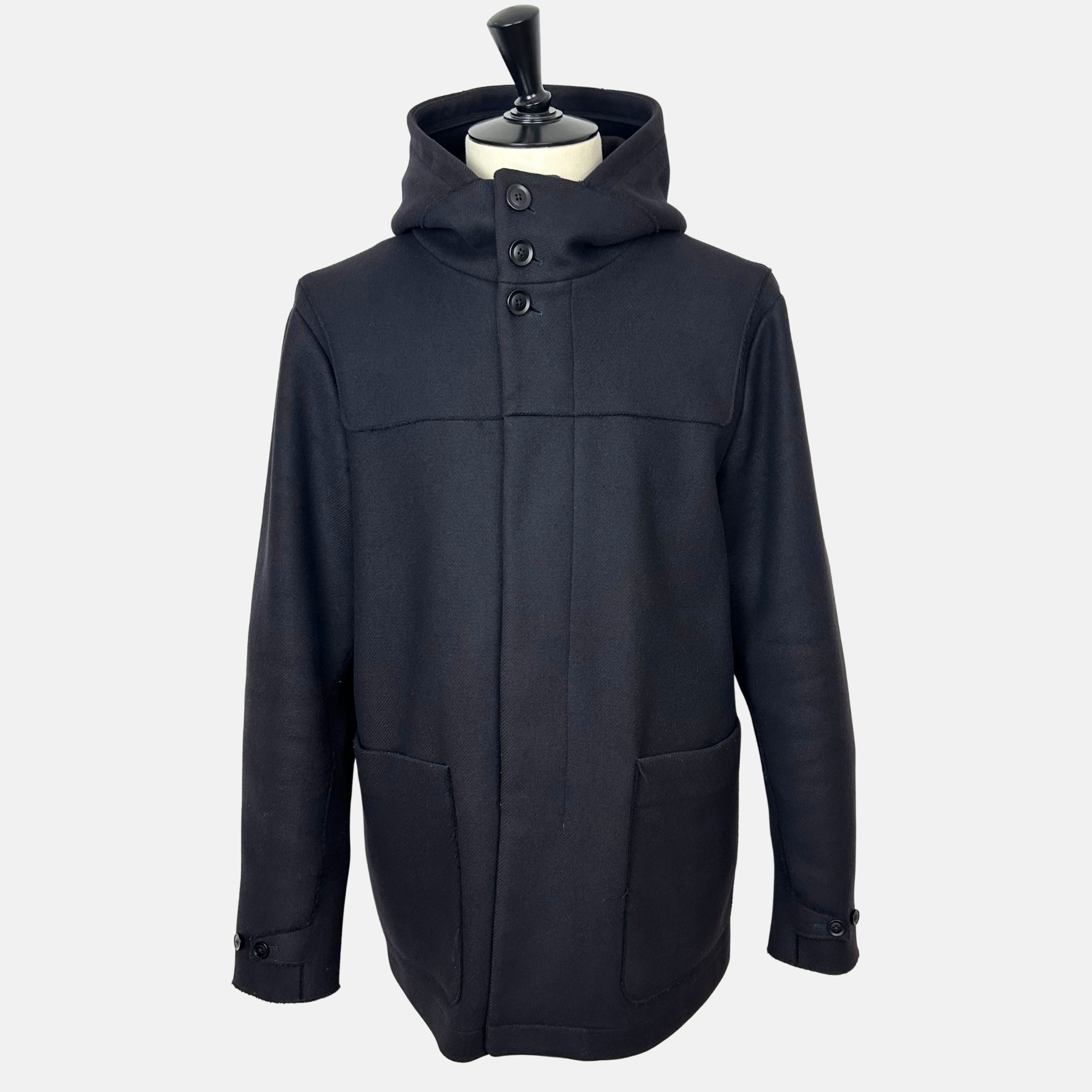 Navy Parka made of Wool/Nylon/Cashmere (XXL)