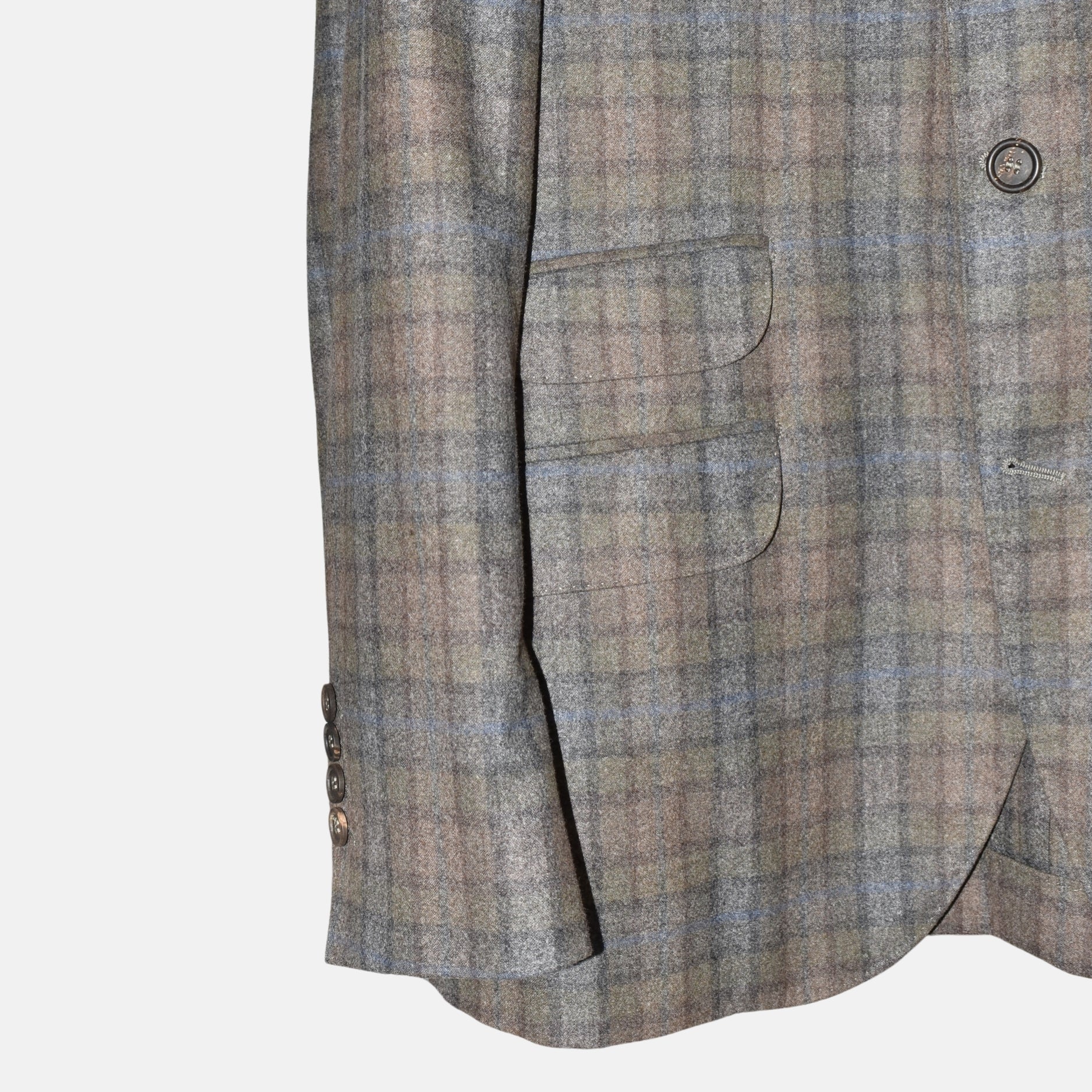 Checked Green Blazer Wool/Cashmere (EU 50)