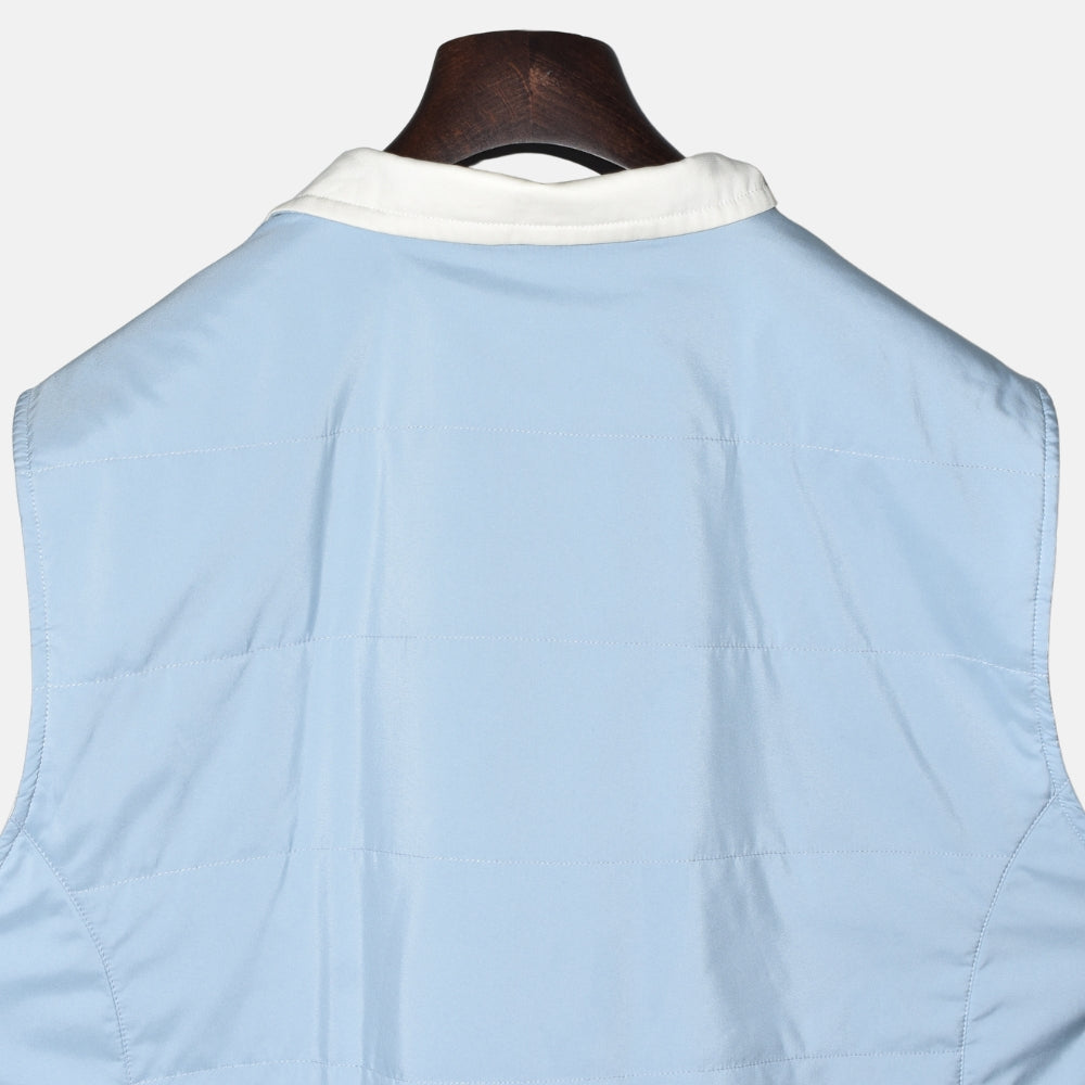 Light Blue-Offwhite Reversible Vest (XL)
