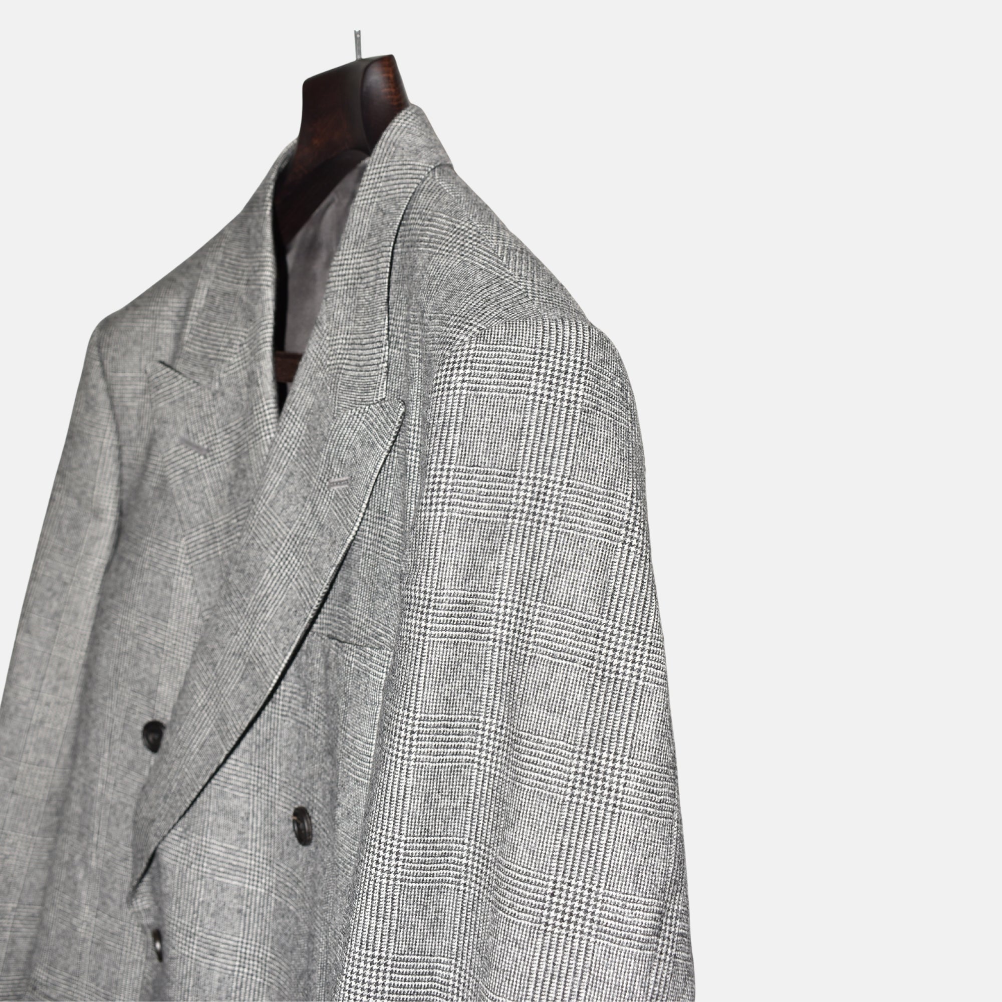 Black-White Checkered Suit made of Wool (EU 50)
