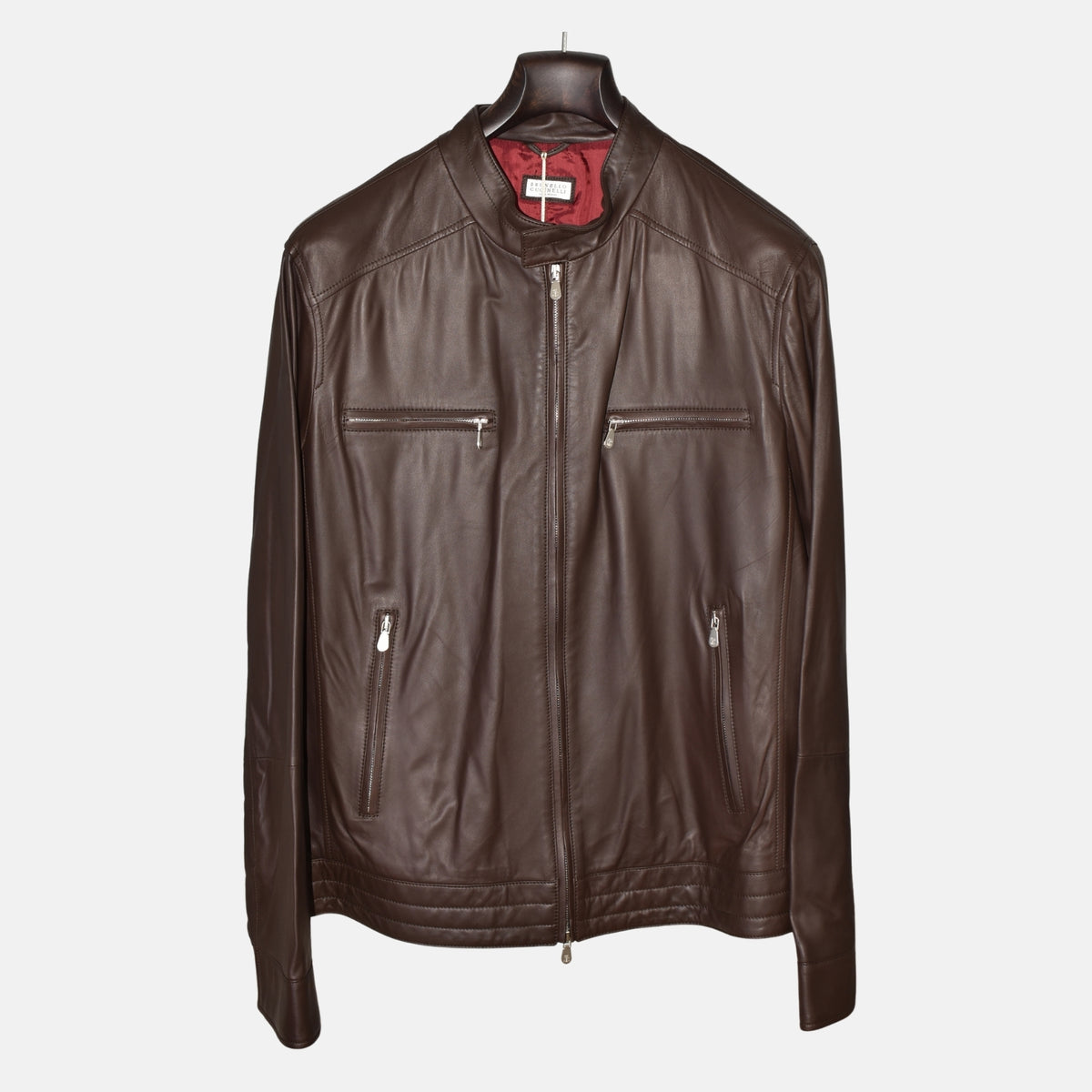 Braune Lederjacke (XL)