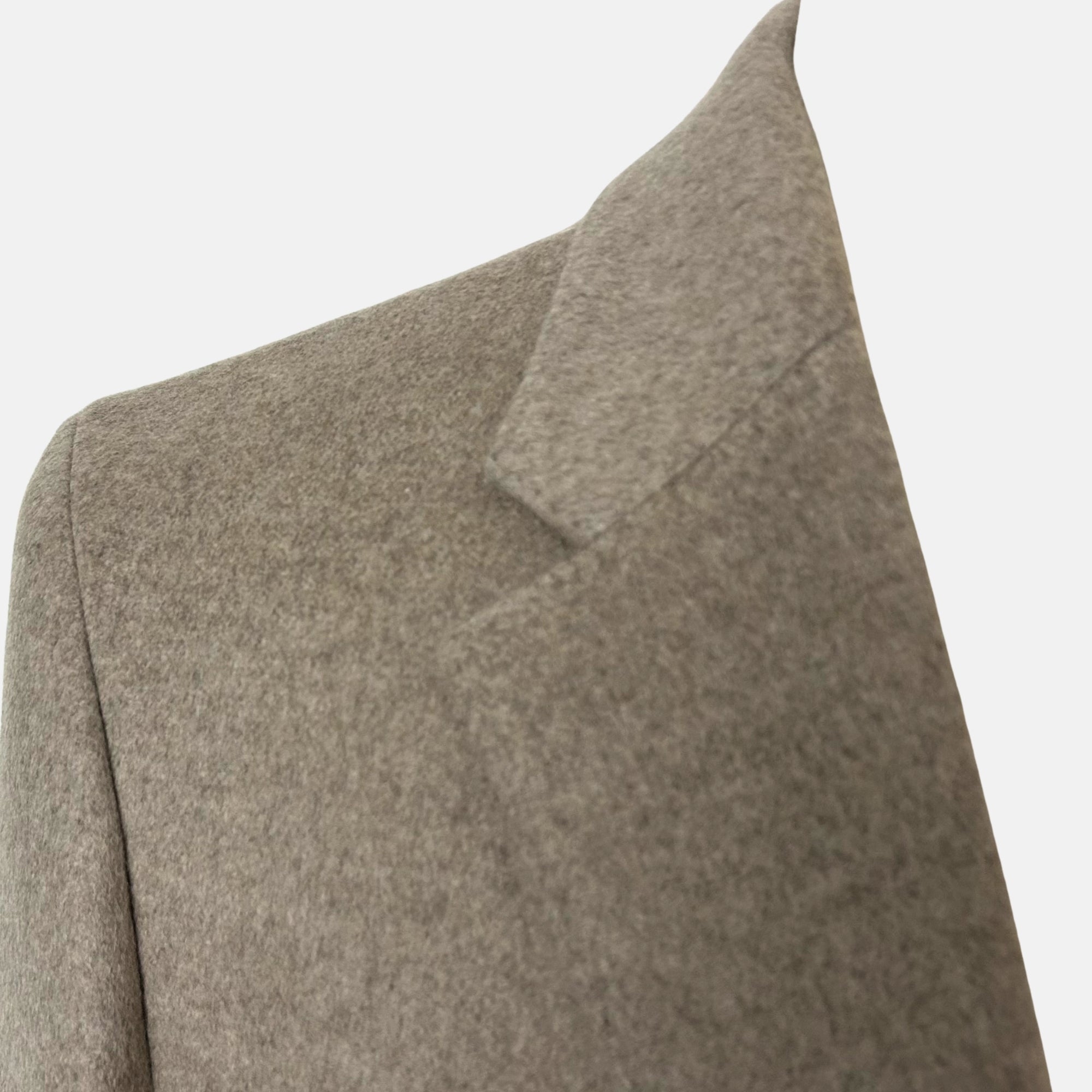 Greige Melange Coat made of Cashmere (EU 52)