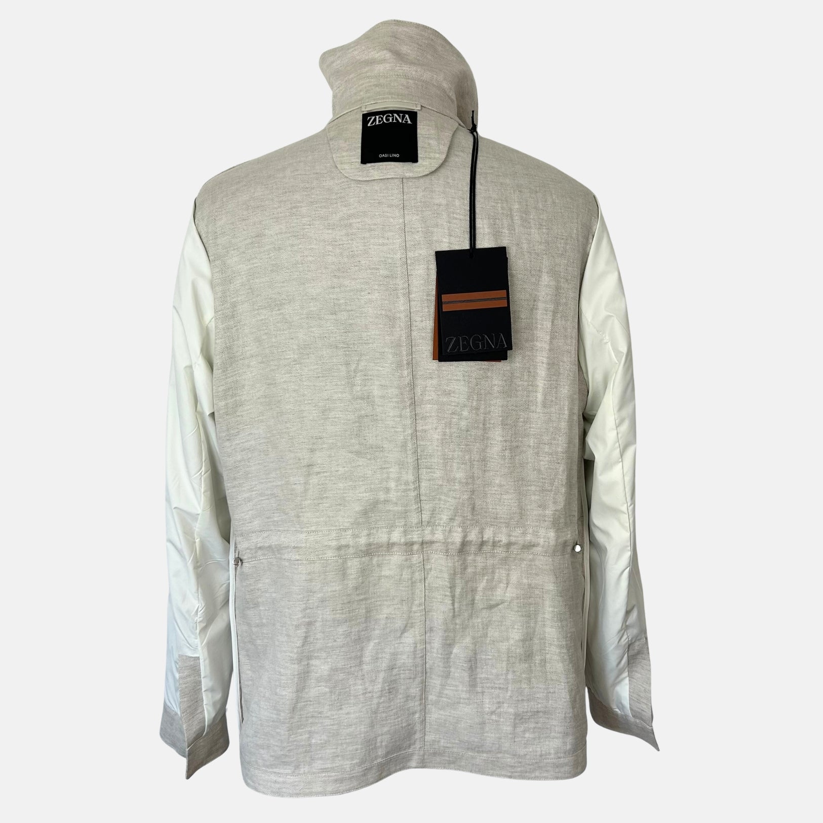 Ecru Melange Linen Jacket (EU 48)